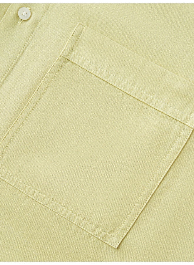 سيمير قميص بأكمام قصيرة وبنمط لون موحد للرجال - Image 4