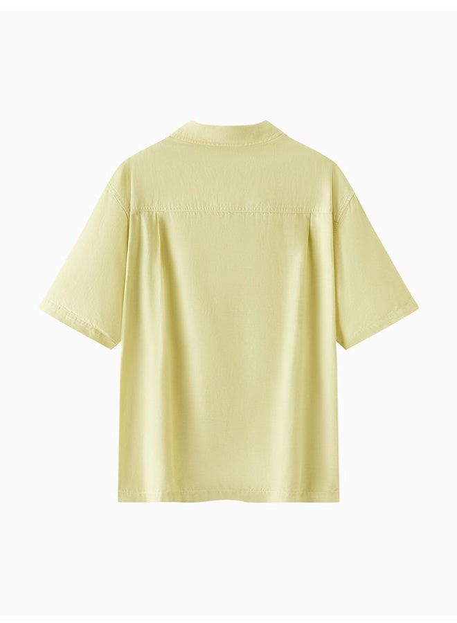 سيمير قميص بأكمام قصيرة وبنمط لون موحد للرجال - Image 2