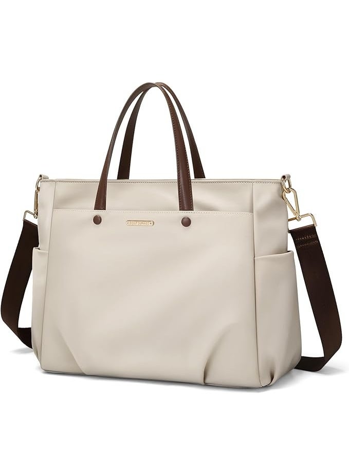 FIRST PRO Laptop Tote Bag for Women, Stylish Shoulder Bag for Women's, Perfect Fashionable Tote Bags for Office Work & Everyday Casual Use, Office Bag for women With Large Capacity - Image 1