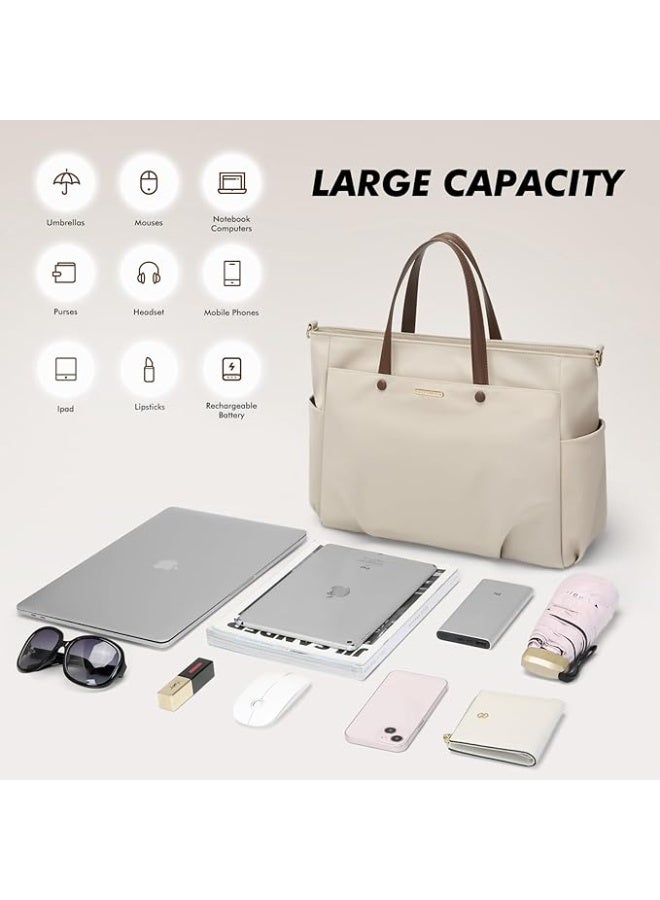 FIRST PRO Laptop Tote Bag for Women, Stylish Shoulder Bag for Women's, Perfect Fashionable Tote Bags for Office Work & Everyday Casual Use, Office Bag for women With Large Capacity - Image 3