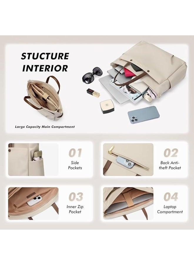 FIRST PRO Laptop Tote Bag for Women, Stylish Shoulder Bag for Women's, Perfect Fashionable Tote Bags for Office Work & Everyday Casual Use, Office Bag for women With Large Capacity - Image 5