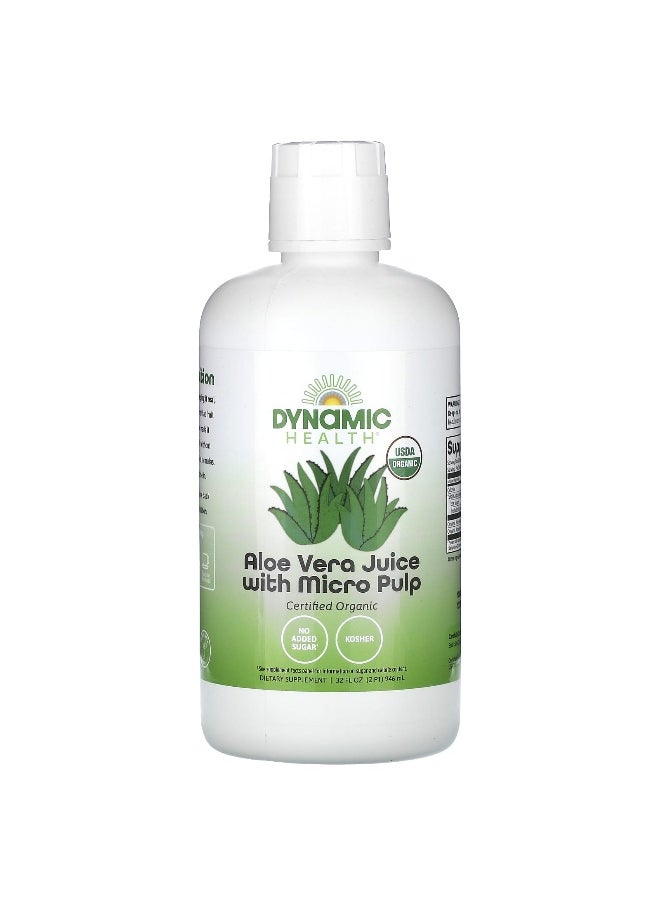 Dynamic Health Dynamic Health, Aloe Vera Juice with Micro Pulp, 32 fl oz (946 ml)  - Image 1