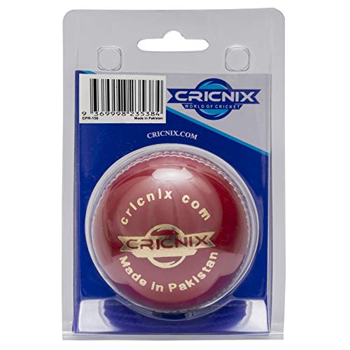 Cricnix Cricket Ball Elite Red Leather 5oz (1-Pack) for Women or Juniors Match - Image 5