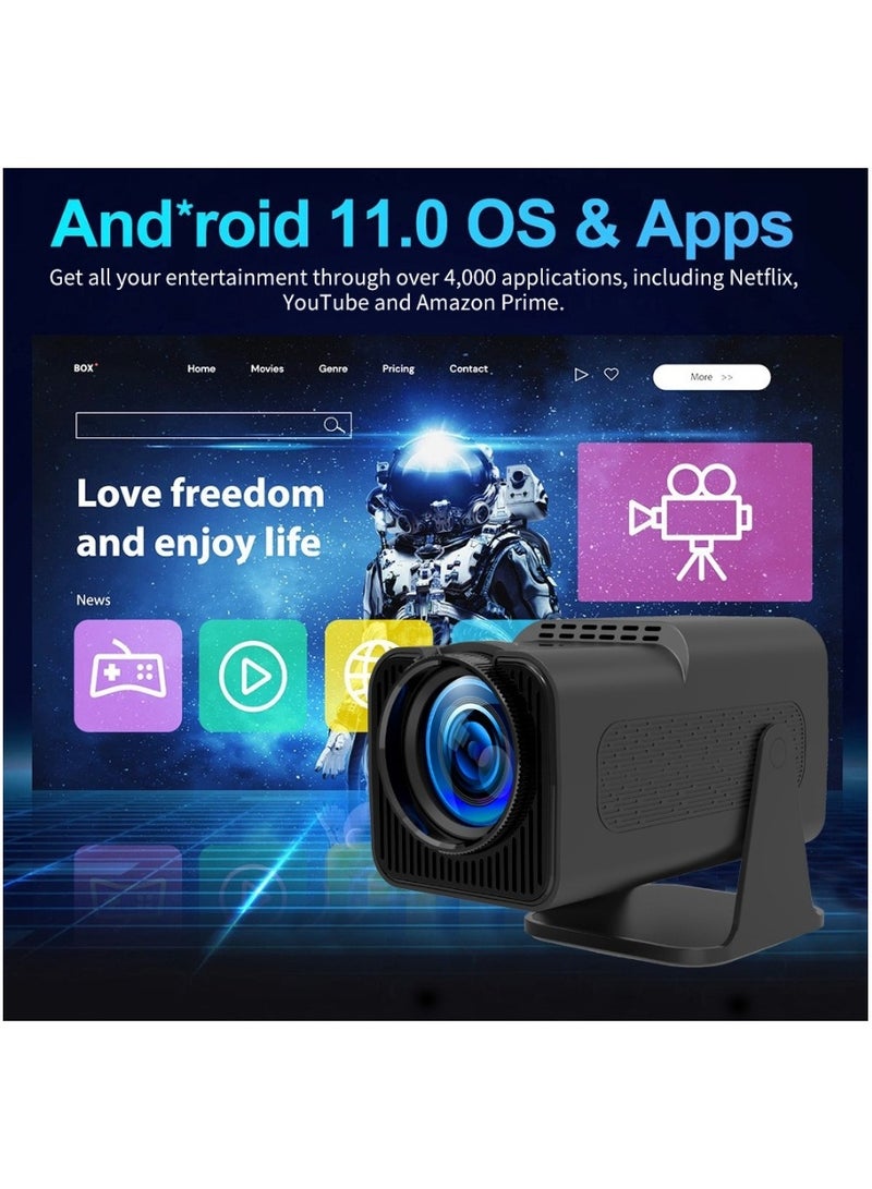 Game Console 4K HD Video,Retro TV 30000+ Game,Game Projector 2 in 1 Professional Chip, Portable Projector With Wireless Controller Gamepad, 2.4G /5G WiFi BT 5.0 Support 4K 130-inch screen 180° Rotation Hi-Fi Speaker Portable Size 50-100% Zoom  - Image 5