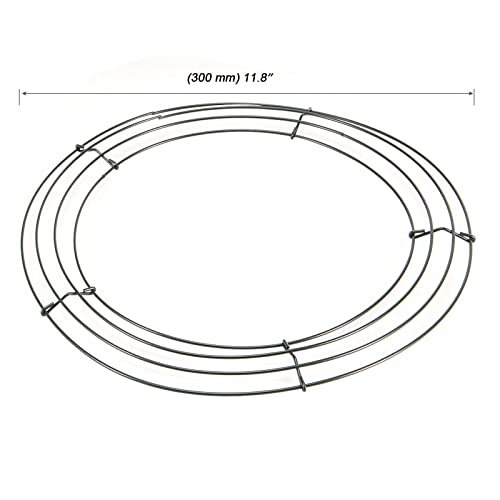 MOUYAT 16 Pack 12 Inch Wire Wreath Frame Round Green Metal Wreath Form for DIY Christmas Wedding Party - Image 3