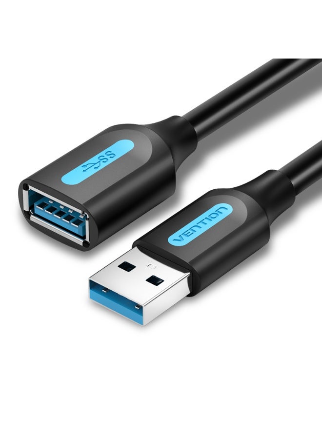 VENTION USB 3.0 A Male to A Female Extension Cable  0.5M Black PVC Type Model # CBHBD - Image 1