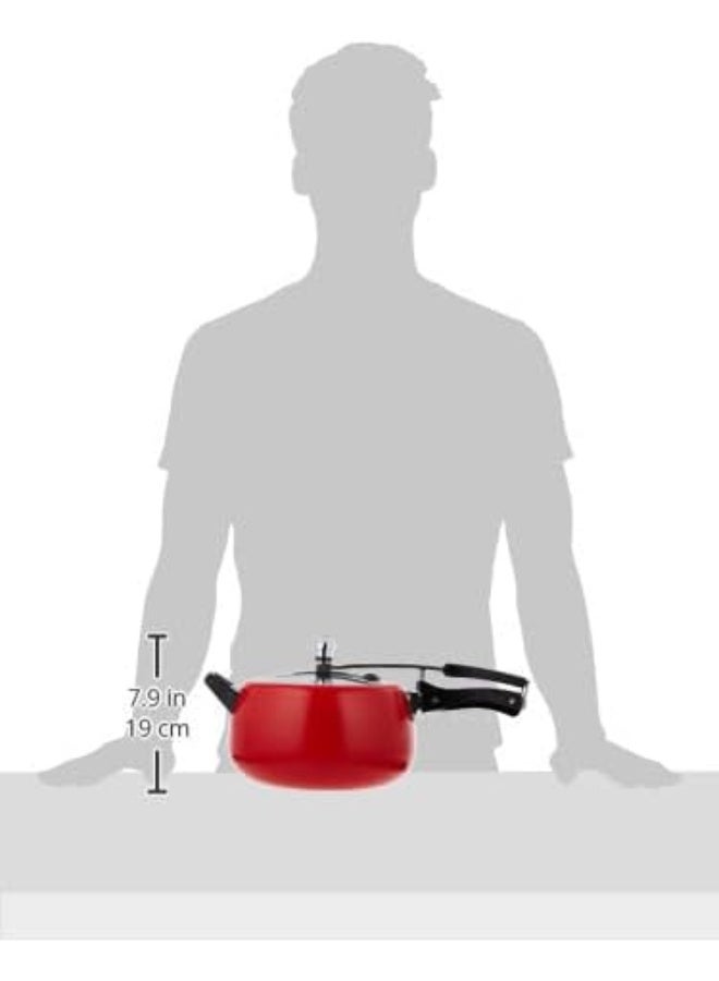 Hawkins 5 Liters Contura Aluminium Pressure Cooker With Stainless Steel Lid,Induction Compatible,Tomato Red - Image 3