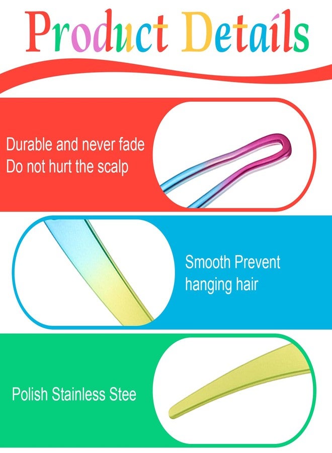 مجموعة أدوات BOHUIZ المكونة من 8 قطع لربط الضفائر، أداة إعادة شد الضفائر، إصلاح الشعر وإبرة شد الضفائر للحفاظ على الضفائر، ملحقات وصلات الشعر (4 ألوان) - Image 3