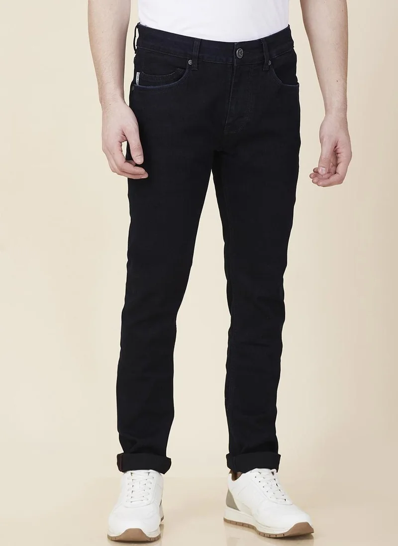 Men Classic Slim Fit Mid-Rise Stretchable Jeans