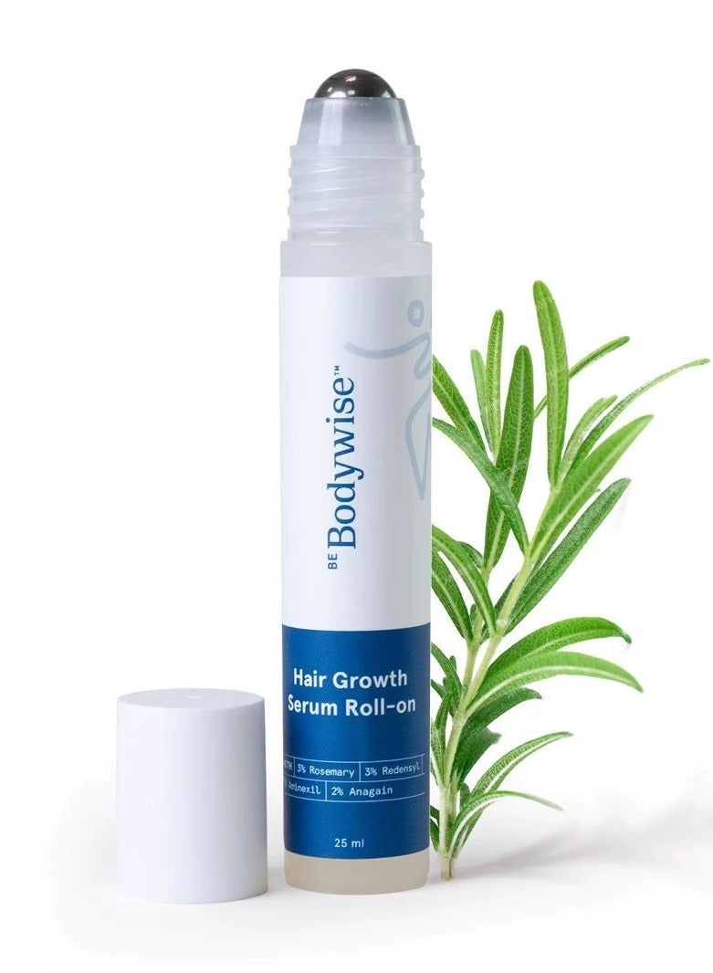 Be Bodywise 3% Redensyl & Rosemary Hair Growth Serum (Roll On) | Pack of 1 | 2% Anagain - Image 1