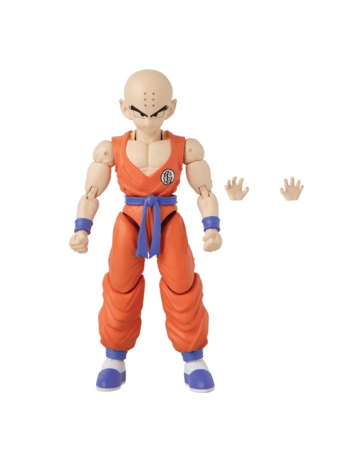 Bandai Dragon Ball Stars Krillin 6.5-Inches | Collectible Action Figure | Display Figure | Interchangeable Hands | Articulated Toy Figure | Perfect Gift for Collectors, Manga & Anime Lovers! - Image 2