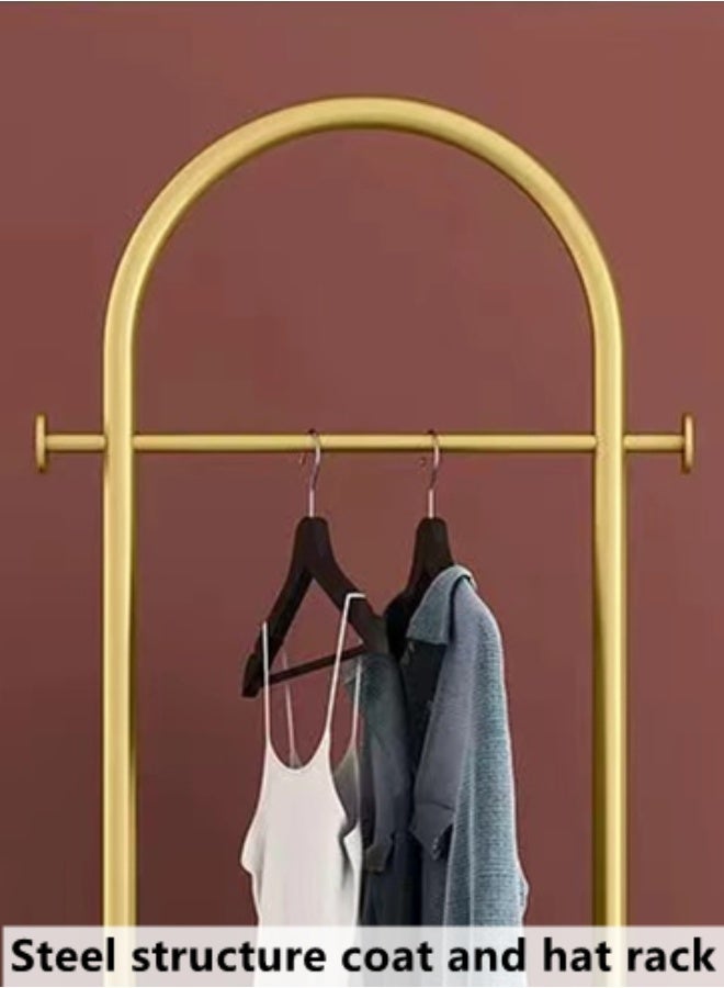 Kutis 1-Piece Metal Coat Rack Clothes Rack Hangers Freestanding Stand Garment Rack Clothes Hanger Organizer With Rock Slab Base 45x28x170 cm - Image 4