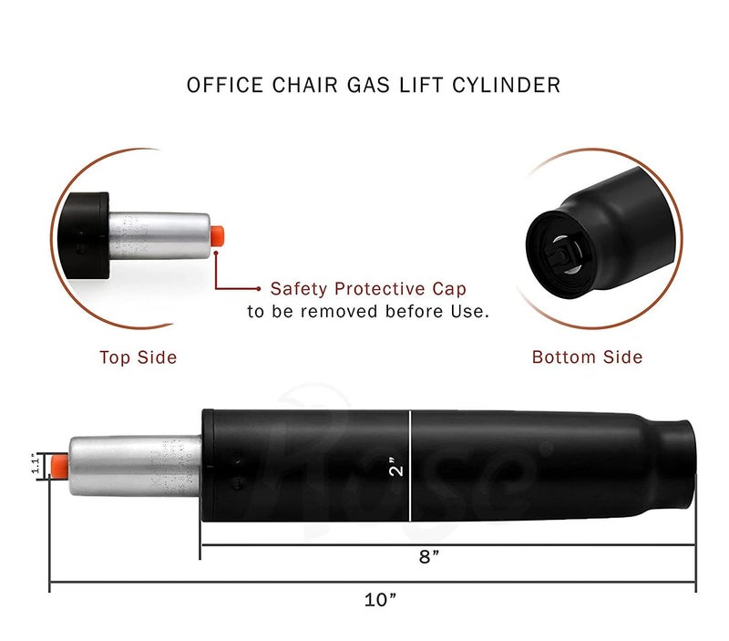 SELTOS SELTOS Office Revolving Chair Stainless Steel Hydraulic Chair LifterParts Universal Size Heavy Duty Hydraulic Gas Lift Cylinder Hydraulic 120mm Fits Most Executive Chair - Image 2