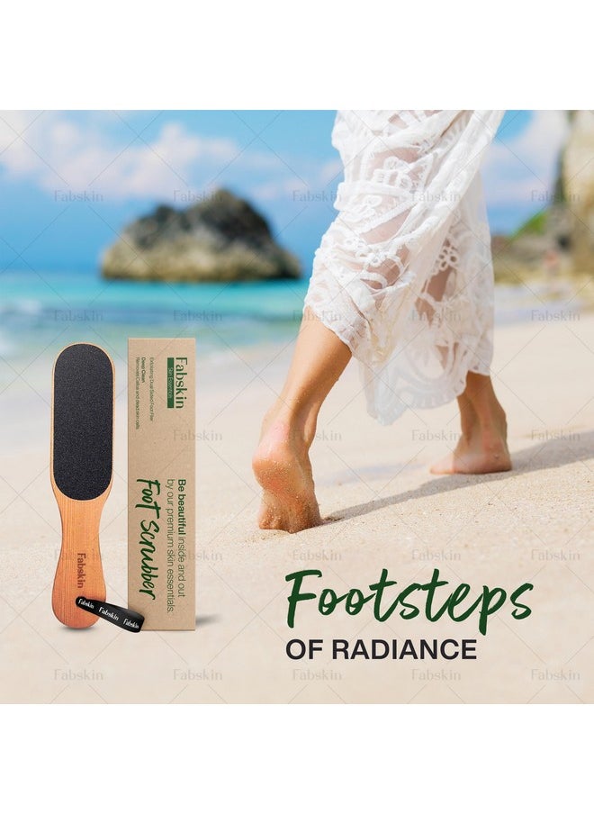Fabskin Wooden Foot Scrubber For Dead Skin | Dual Sided Foot Filer | Callus Remover | Feet Scraper  - Image 3