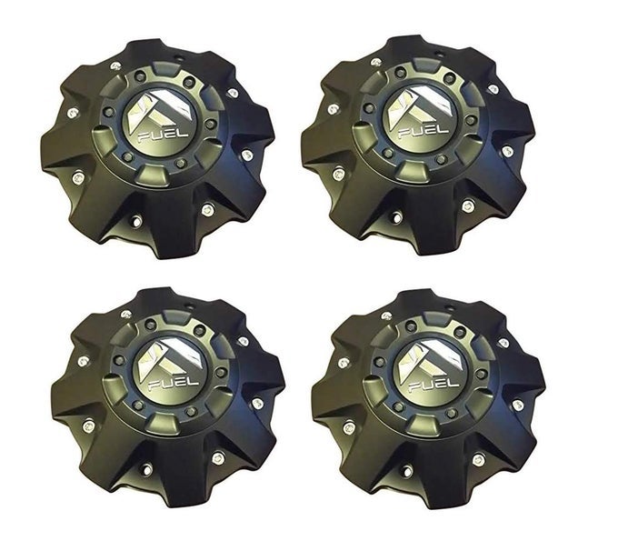 4 Pack Fuel Wheels Black Center Cap Cap 100163B Cap M447 Five And Six Lugs