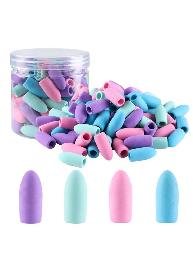 Aipker Pencil Erasers, Pencil Top Erasers, Pencil Erasers Toppers,Cap Erasers,Pencil Top Erasers for Kids,Pencil Top Erasers Bulk (80Pcs/Box) - Image 1