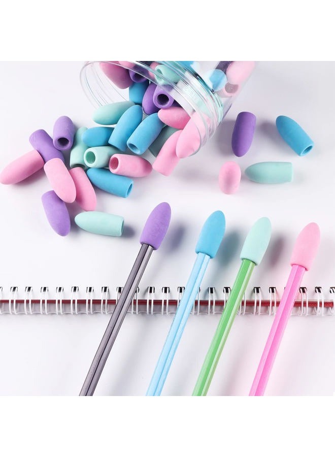Aipker Pencil Erasers, Pencil Top Erasers, Pencil Erasers Toppers,Cap Erasers,Pencil Top Erasers for Kids,Pencil Top Erasers Bulk (80Pcs/Box) - Image 4