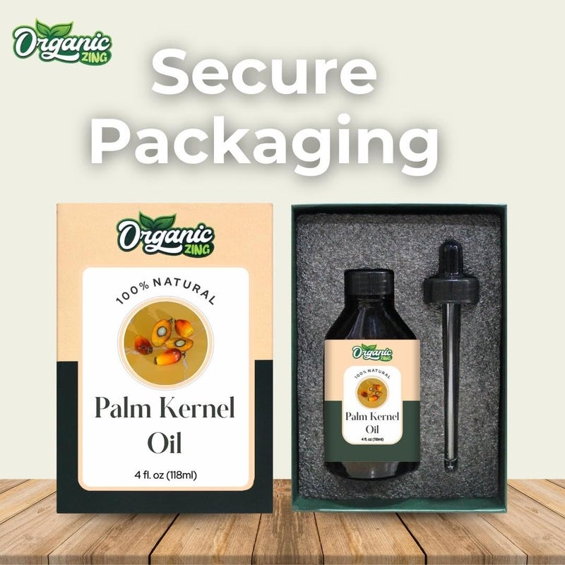 ORGANIC ZING زيت نواة النخيل العضوي إيلس غينينسيس  زيت ناقل طبيعي نقي للعناية بالبشرة والشعر  118مل399أونصة سائلة - Image 4