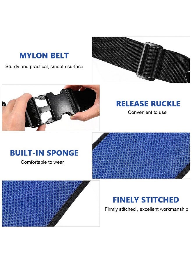 Hannea حزام أمان كرسي متحرك HANNEA®، حزام قابل للتعديل مع مشبك سريع الفتح وتصميم مبطن لسلامة كبار السن - Image 3