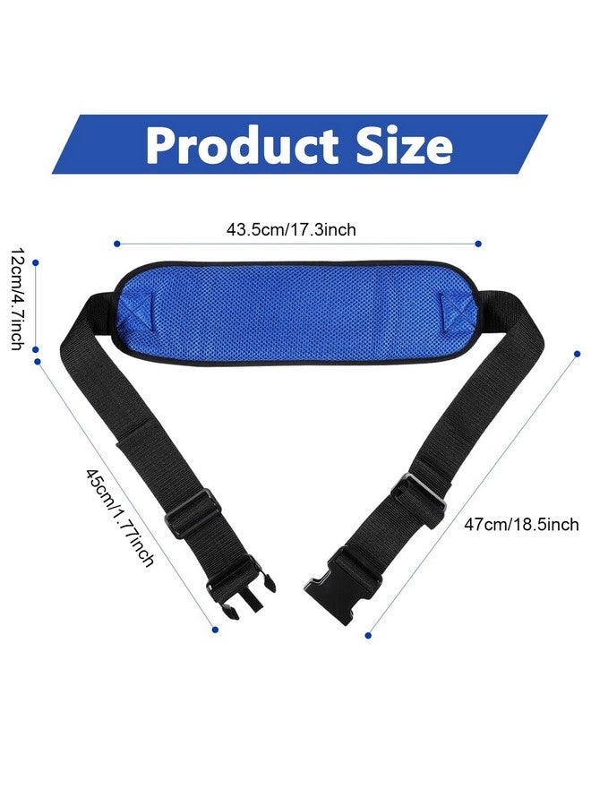 Hannea حزام أمان كرسي متحرك HANNEA®، حزام قابل للتعديل مع مشبك سريع الفتح وتصميم مبطن لسلامة كبار السن - Image 2