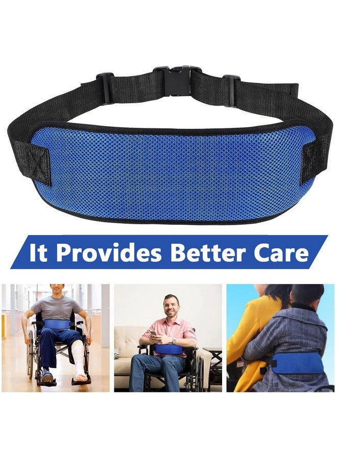 Hannea حزام أمان كرسي متحرك HANNEA®، حزام قابل للتعديل مع مشبك سريع الفتح وتصميم مبطن لسلامة كبار السن - Image 5