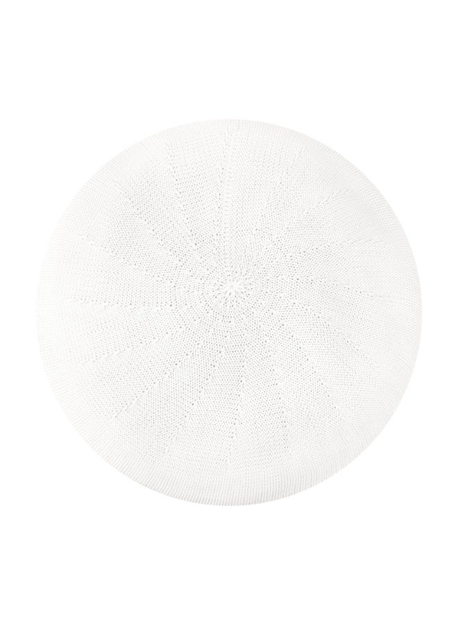 Women's Knitted Thin Summer Beret Hat - Adjustable French Style, Solid Color - Image 1