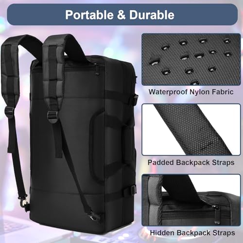 Aleemin DJ Controller Case Compatible with DDJ FLX4 / DDJ 400 / REV1, DJ Controller Bag Backpack Padded with Multi-pocket, DJ Soft Case Gig Bag with Adjustable Shoulder Strap and Carry Handle - Image 4