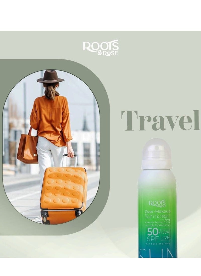 Roots and Rose over makeup sunscreen spray (120ml)  - Image 5