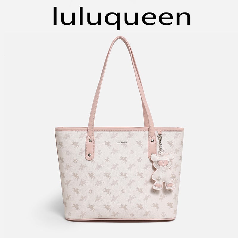 [Same Style As Zhao Zhaoyi] Lulu Pegasus Tote Bag, Commuter High-End Handbag, Versatile Shoulder Bag For College Students - Image 1