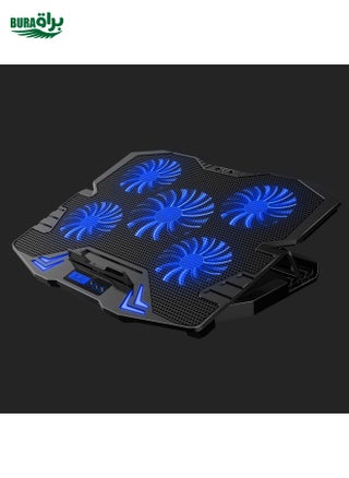 ICE COOREL K5 Laptop Radiator Computer Cooling Bracket, Colour: Touch Version (Black Blue) - pzsku/ZC7F625AA89E9E3D2DA1FZ/45/_/1738711974/f2519a99-dc1c-4766-b7af-ec72ab9314ed