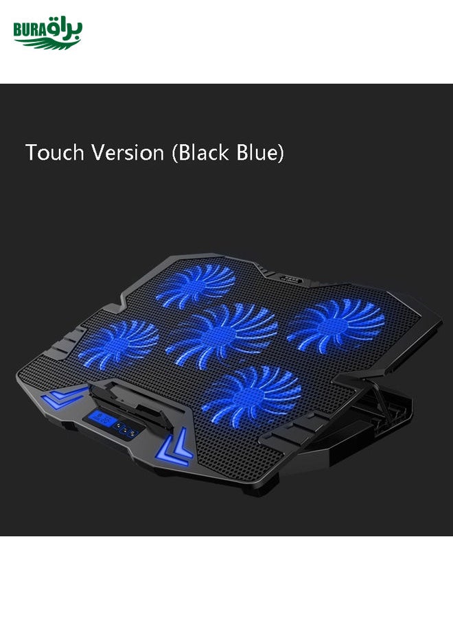 ICE COOREL K5 Laptop Radiator Computer Cooling Bracket, Colour: Touch Version (Black Blue)