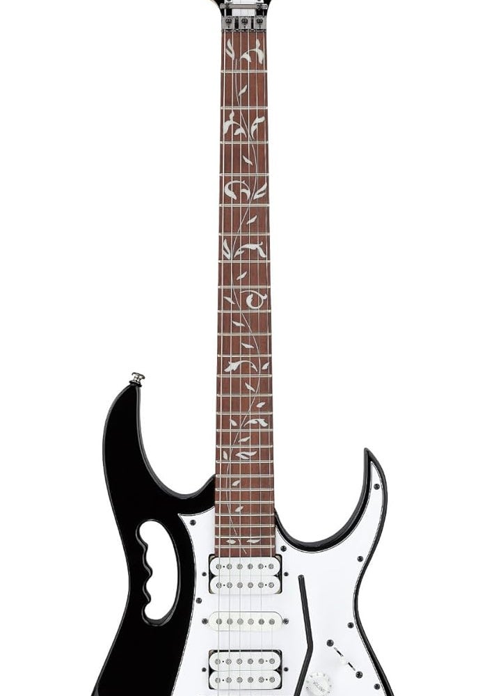 ايبانيز غيتار كهربائي من إيبانيز JEMJR سيغنتشر ستيف فاي - أسود - Image 1