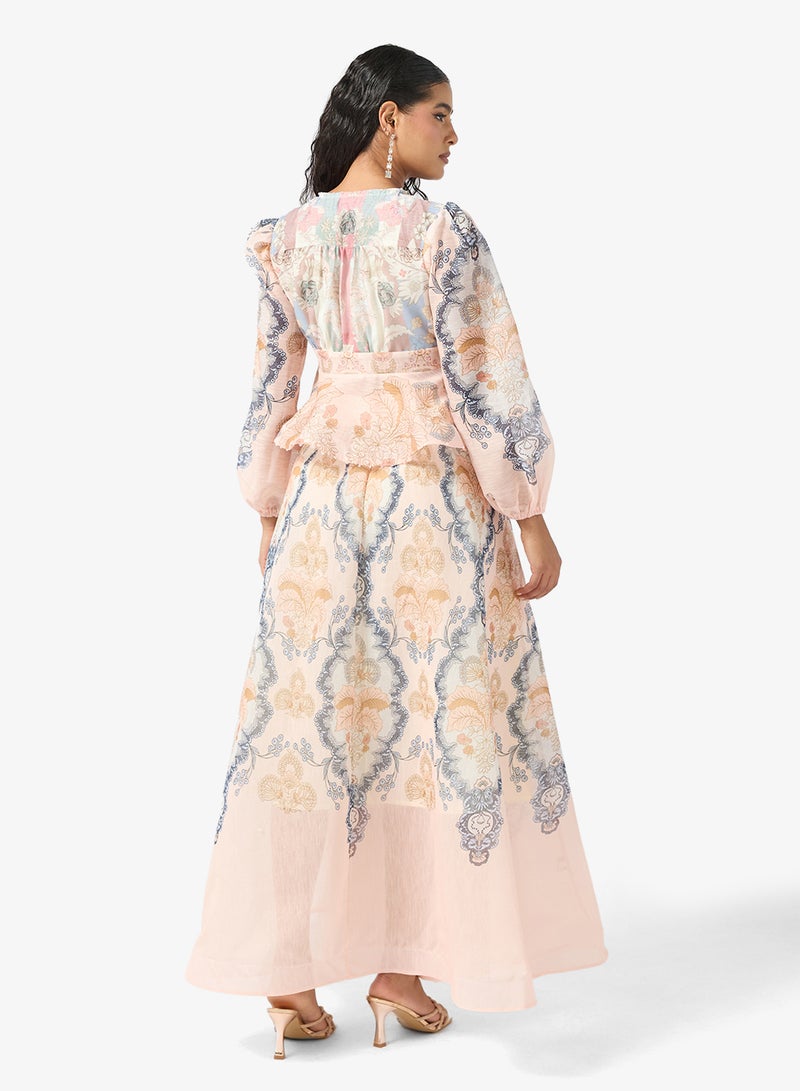 خزانة فستان بطبعة تجريدية - Image 2