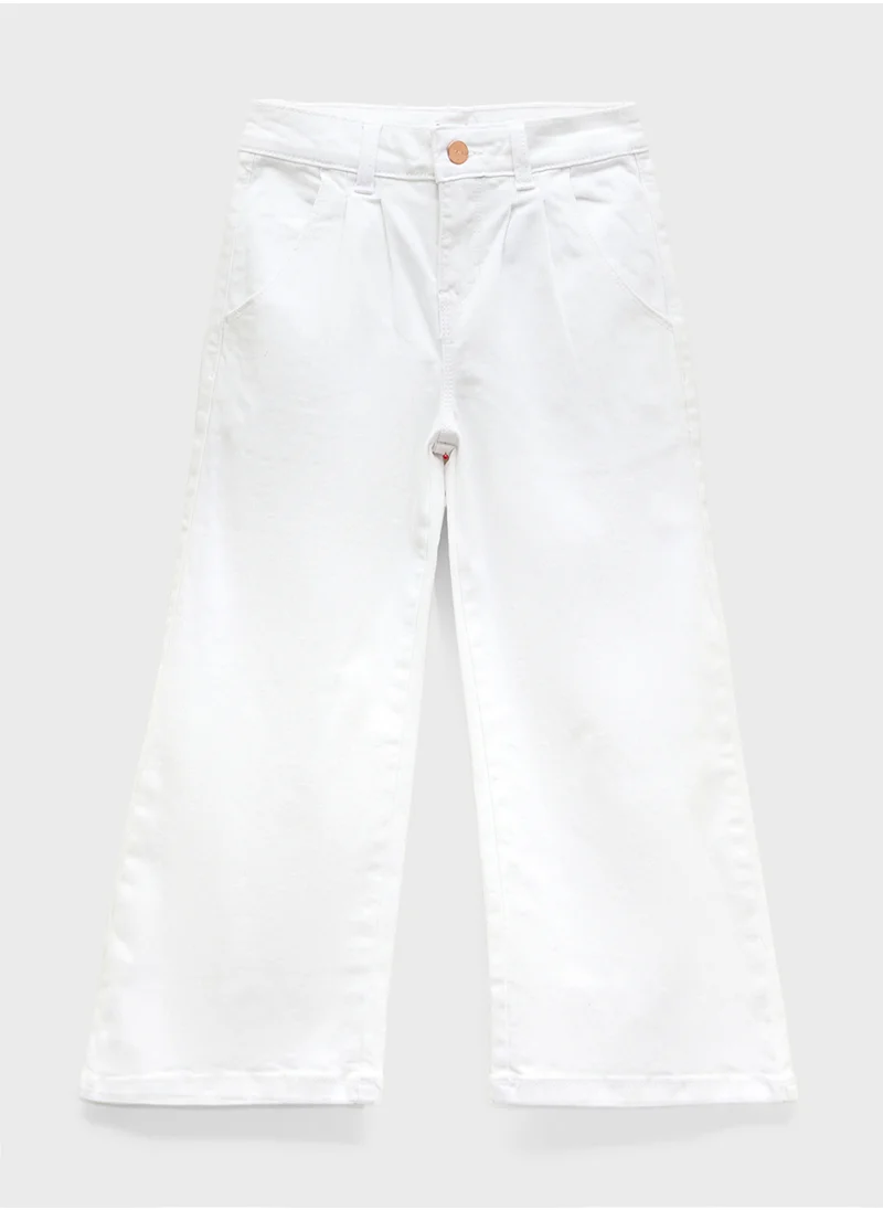 Ripples Girls Wide-Leg Pants