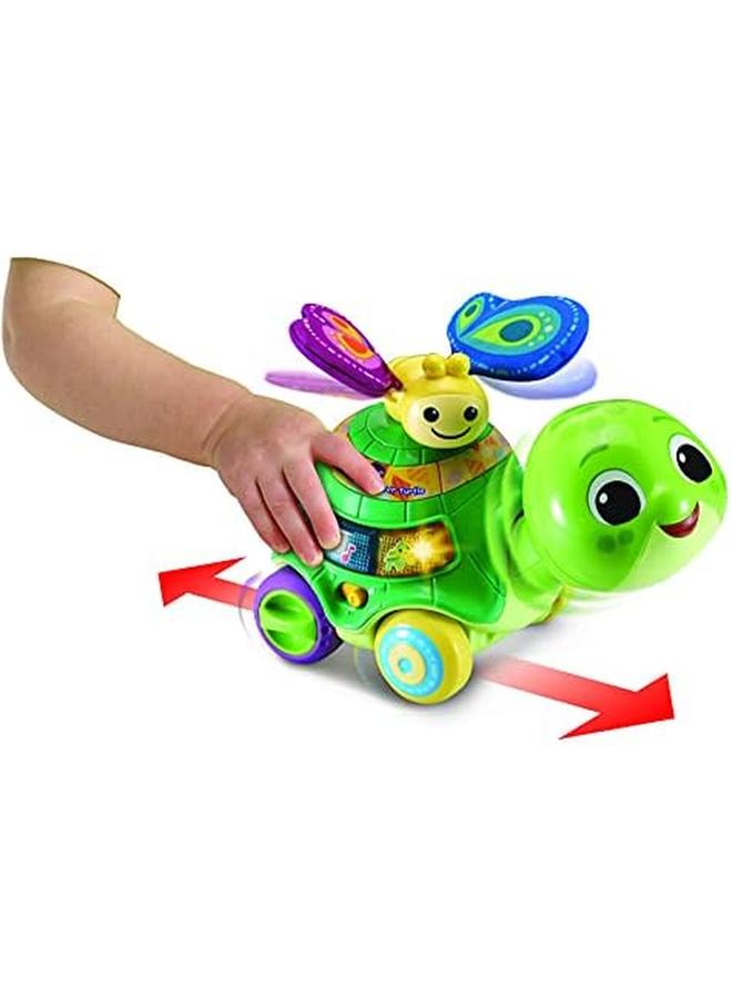 vtech 2 In 1 Push And Discover Turtle Baby Walker With Sounds Baby Musical Toy With Learning Games And Motion Sensors Multicolor 547603 12 X 21.2 X 48.7 Cm - Image 2