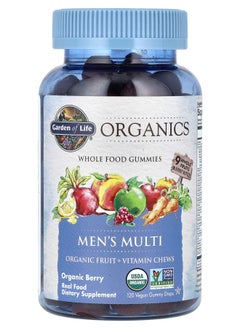 Garden of Life Organics Men's Multi Organic Berry 120 Vegan Gummy Drops 