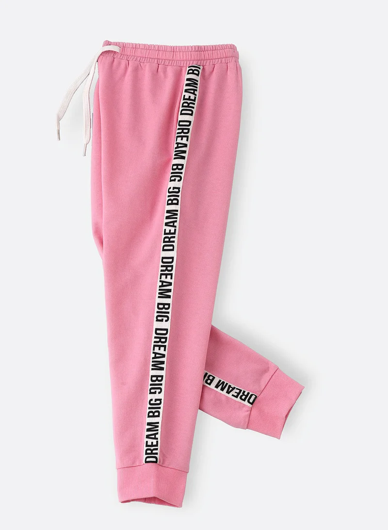 Jelliene Knit jogger with tape at side seam