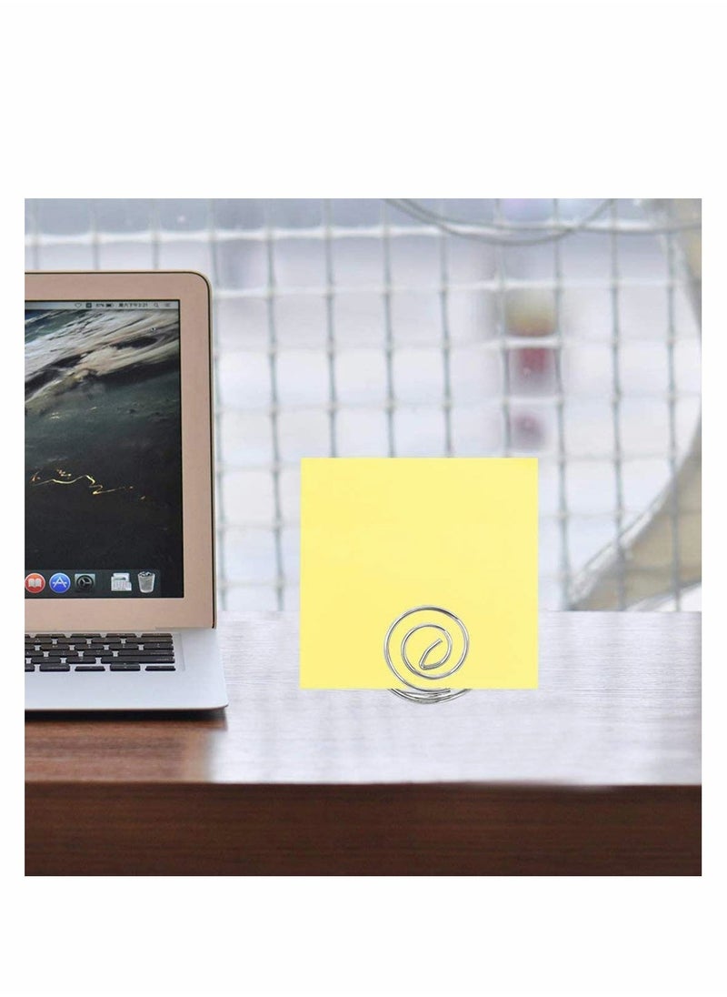 Place Card Holder for Pictures Paper Note Clip (20 Pieces)- Silver - Image 5