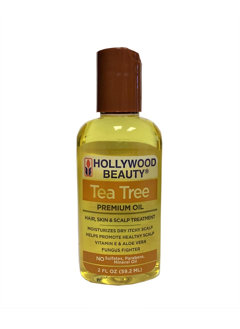 Hollywood Beauty Hollywood Beauty Tea Tree Oil Skin & Scalp Treatment, 2 oz (Pack of 4) 