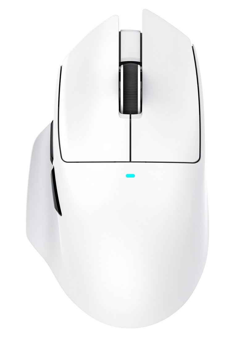 Attack Shark V6 65g Superlight Wireless Gaming Mouse with RGB Magnetic Charging Dock,BT/2.4GHz Wireless/Wired Mouse 1K Polling,PixArt PAW3311 Sensor,25000DPI,Office Gamer Mice for PC/Win/Mac(White) - Image 1