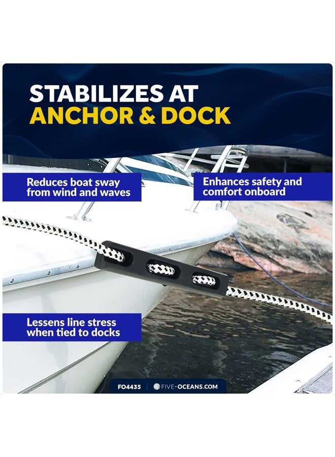 Five Oceans Marine Rubber Boat Dock Line Mooring Snubbers for 13/16" to 7/8" Rope, EPDM Rubber, Mooring Anchor Snubber for Boats, Pontoons, Yachts - FO4435 - Image 5