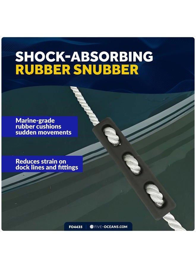 Five Oceans Marine Rubber Boat Dock Line Mooring Snubbers for 13/16" to 7/8" Rope, EPDM Rubber, Mooring Anchor Snubber for Boats, Pontoons, Yachts - FO4435 - Image 2