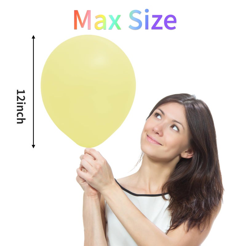 RUBFAC 120pcs Pastel Balloons Assorted Colors 12 Inches Multicolor Balloons for Kid's Birthday Rainbow Party Baby Shower Arch Garland Decoration - Image 4