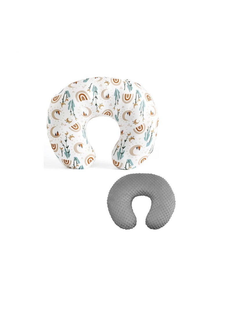 Gonice Baby feeding pillowcase Elastic U-shaped breastfeeding pillowcase Removable pillow case breastfeeding maternity pillow  - Image 2