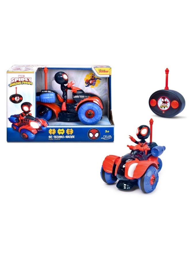 JADA مارفل سبايدي وأصدقائه المذهلين مايلز موراليس سيارة التحكم عن بعد زاحف الشبكة (1:24)