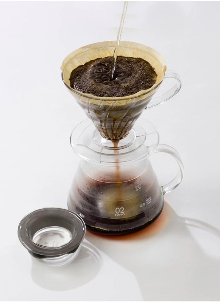 Hario V60 Glass Range Coffee Server 02, 600 ml, Clear  - Image 3