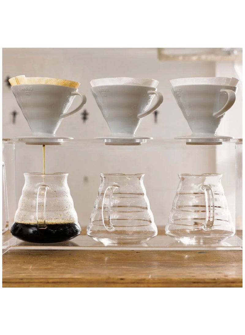 Hario V60 Glass Range Coffee Server 02, 600 ml, Clear  - Image 4
