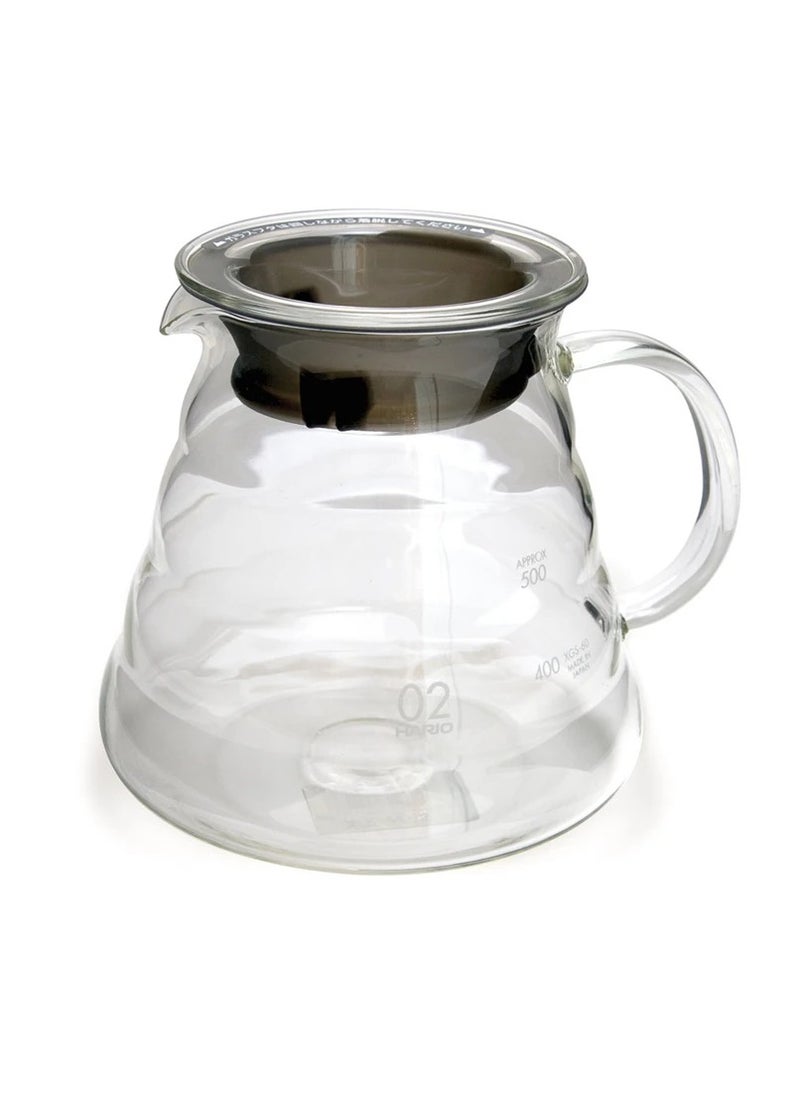Hario V60 Glass Range Coffee Server 02, 600 ml, Clear  - Image 1