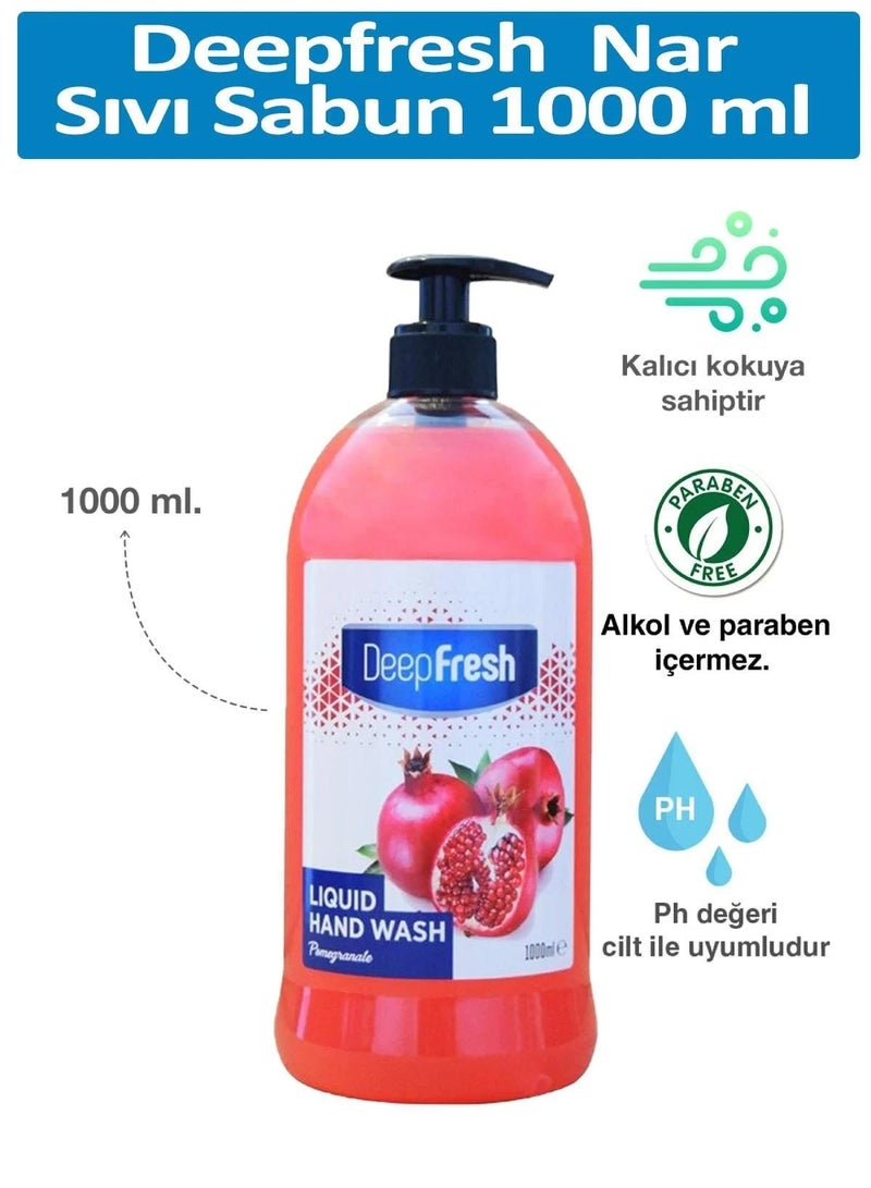 Deep Fresh Pomegranate Liquid Hand Wash 1000ml - Image 2