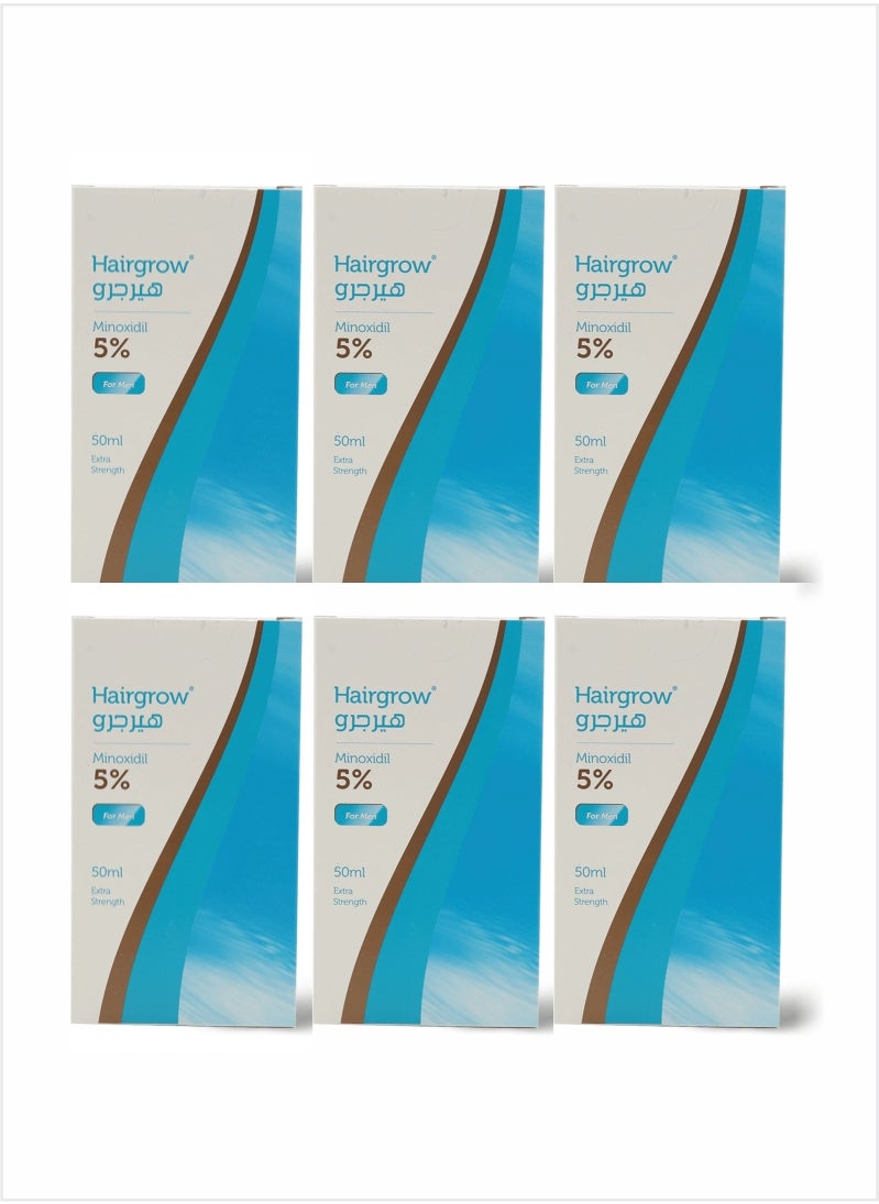 Hairgrow - Hairgrow 5% Minoxidil 50 ML Fight Hair Loss and Boost Regrowth (Pack of 6) - Image 1